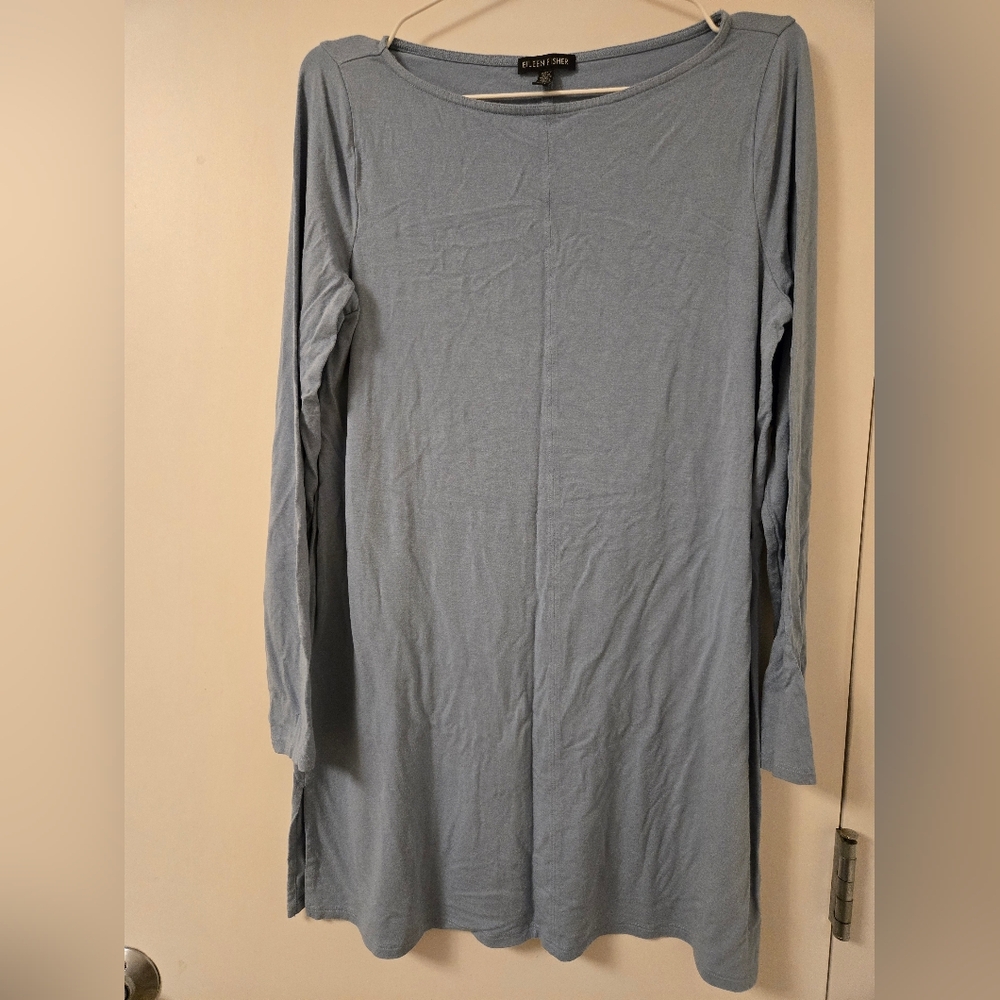 Eileen Fisher Light Blue Long‎ Sleeve Shirt